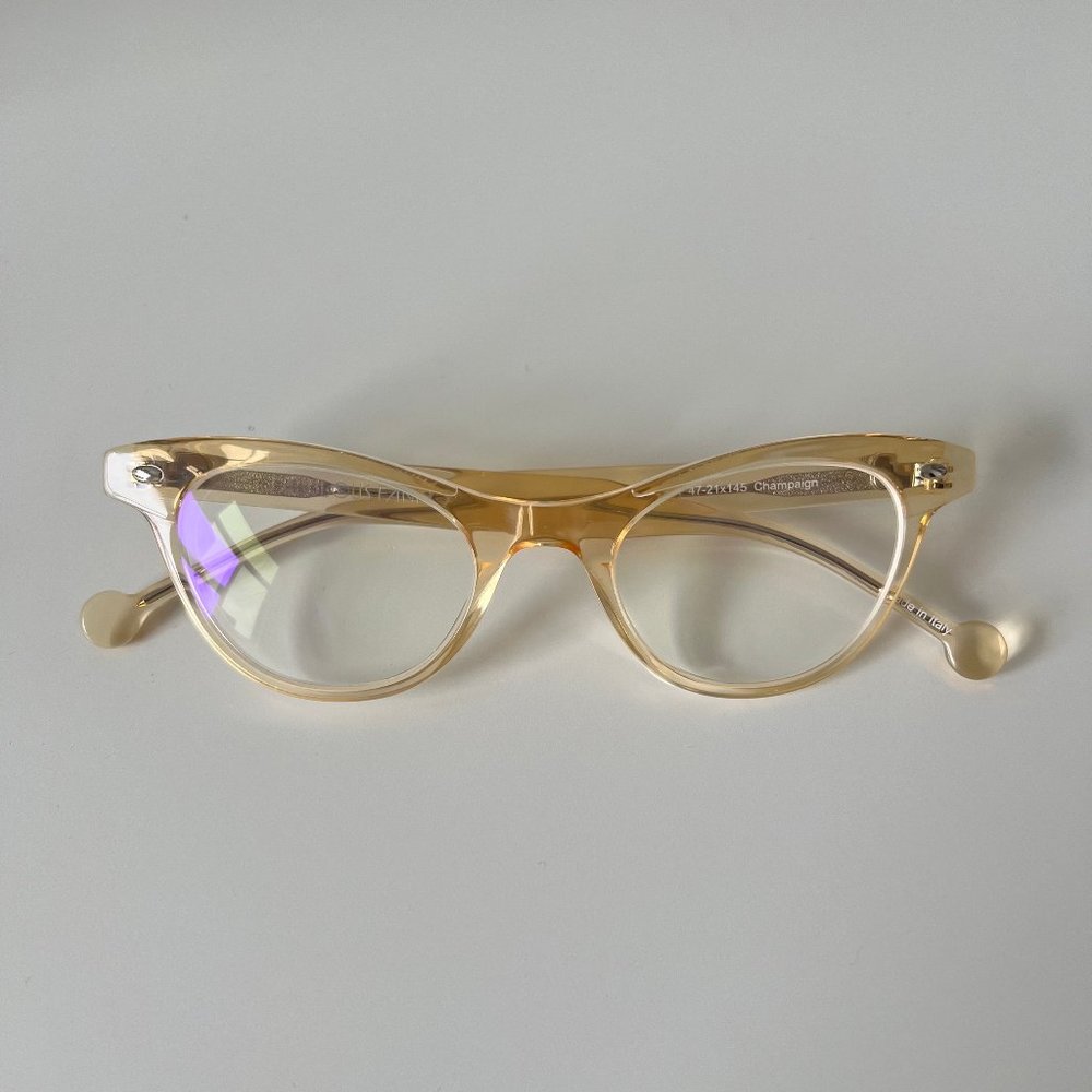 Champagne Vintage Style Cat Eye Optical Glasses - Fabulous Fanny's - Jeane